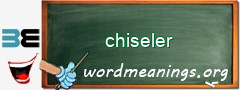 WordMeaning blackboard for chiseler